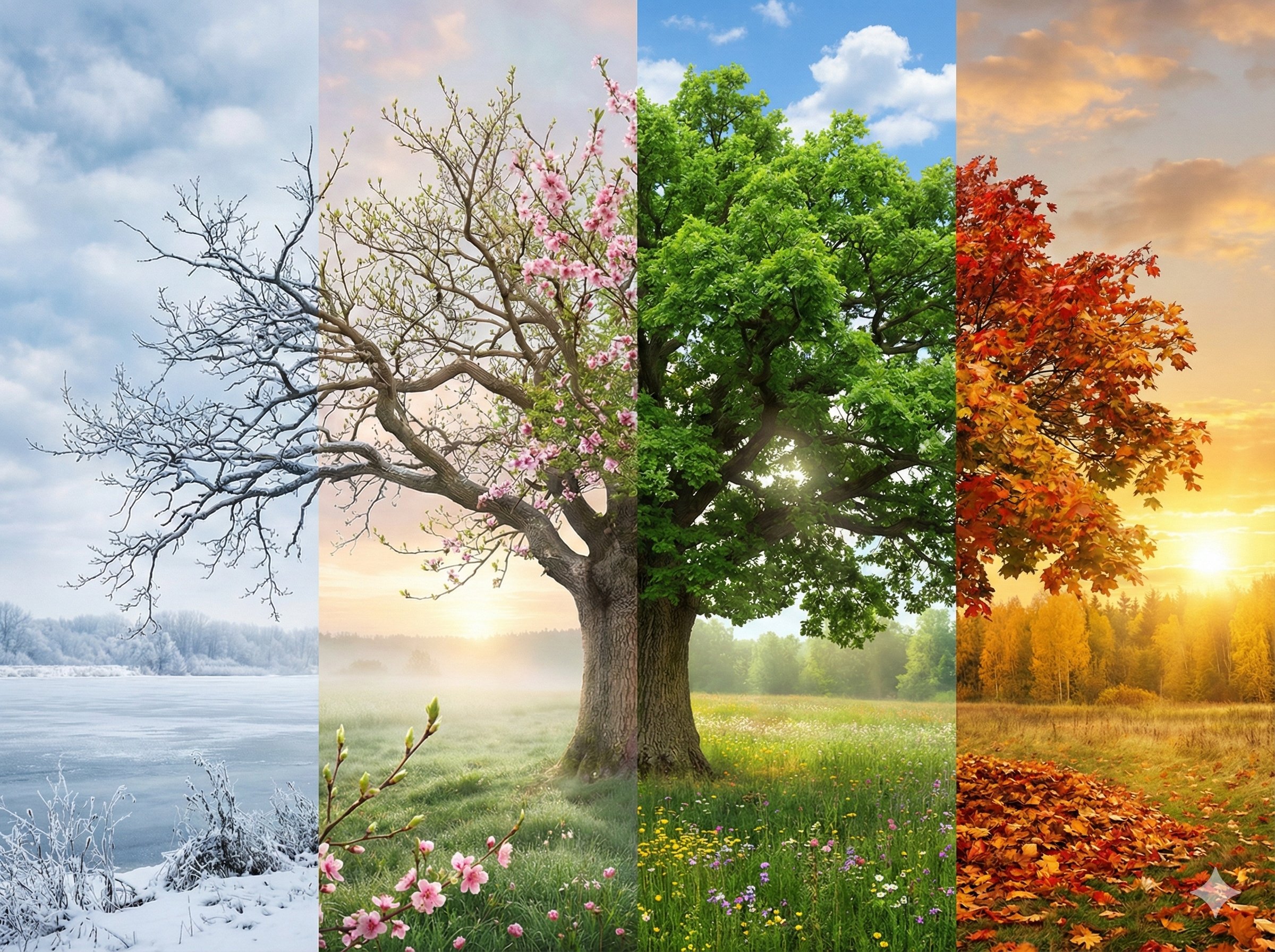 Nano Banana Prompt: Create Four Seasons in One Image