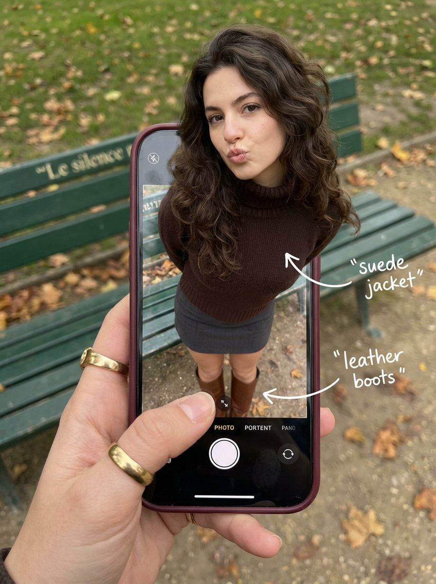Smartphone Illusion Photo Prompt – How to do the “Stepping Out of Phone” look