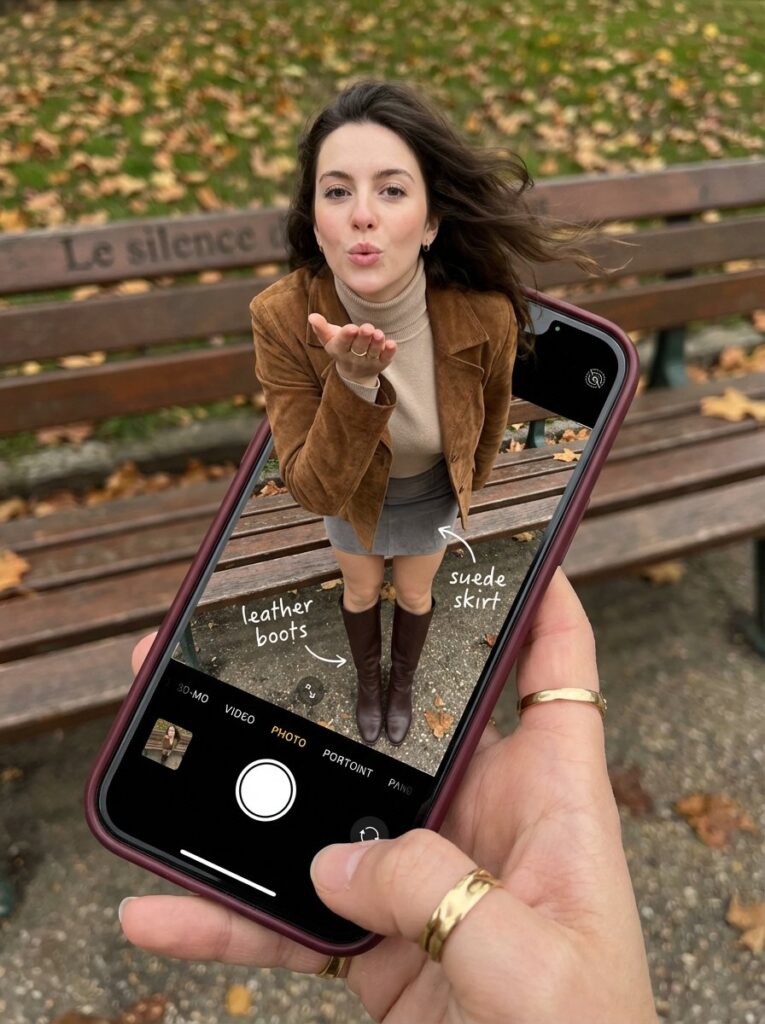 Smartphone Illusion Photo Prompt – How to do the "Stepping Out of Phone" look
