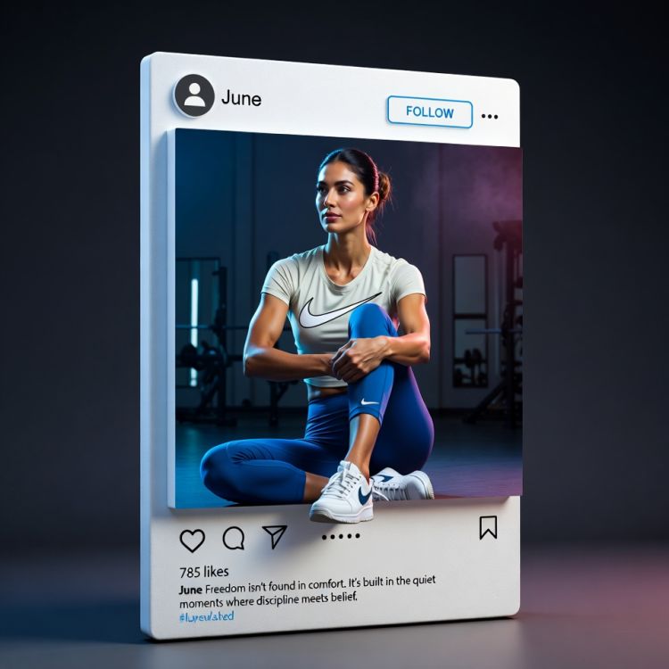 3D Physical Instagram Post Product Shot Prompt
