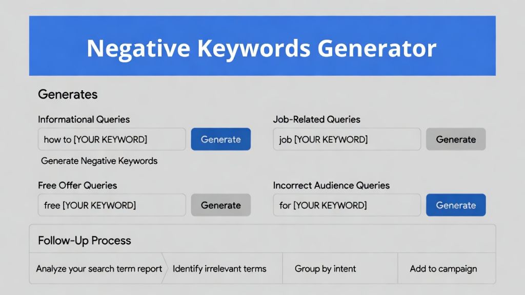 Write Google Ads Negative Keyword Lists in 30 Seconds with Gemini