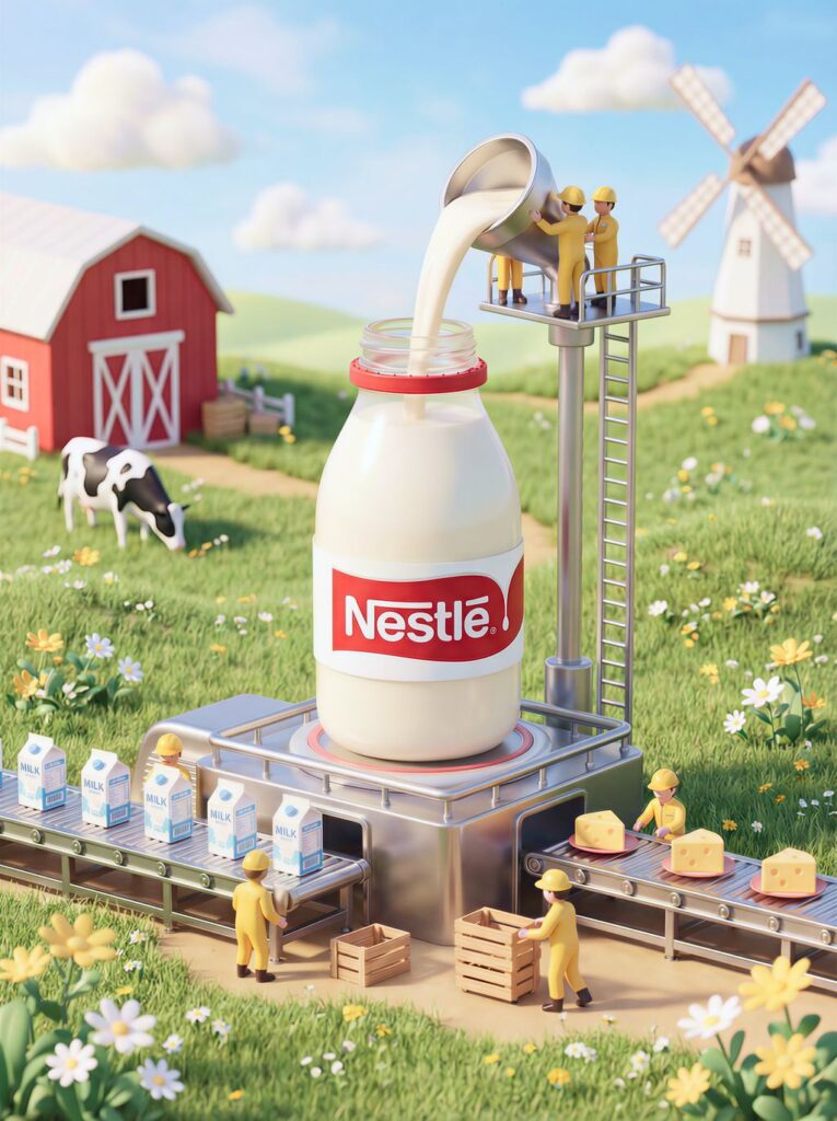 3D Miniature Diorama Prompt for Brand Advertising & Storytelling (Nestlé Edition)