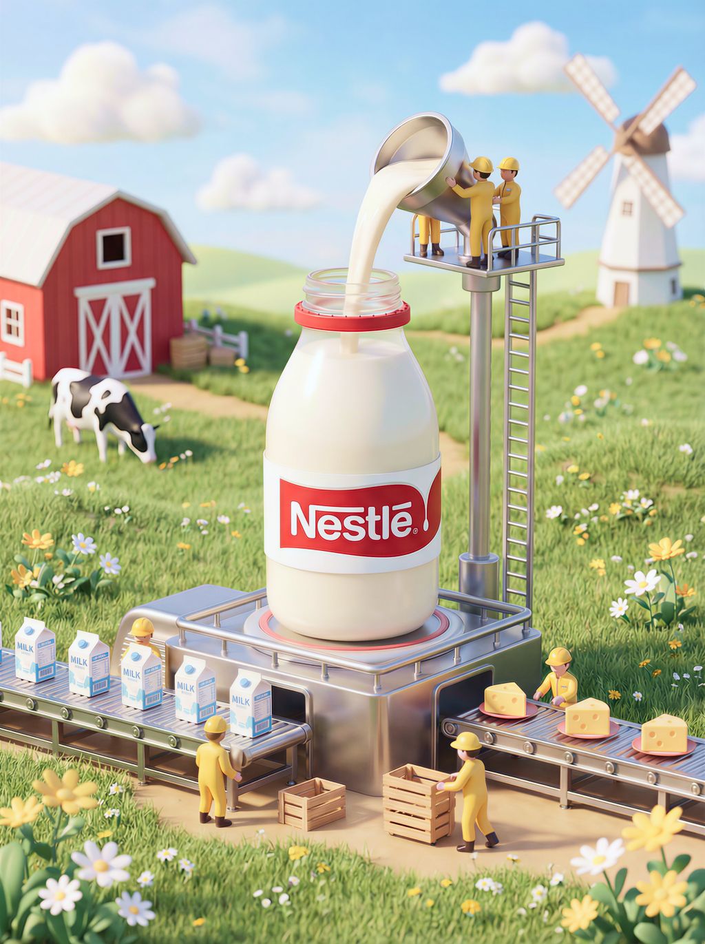 3D Miniature Diorama Prompt for Brand Advertising & Storytelling (Nestlé Edition)