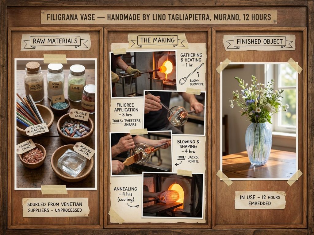 Nano Banana Pro Craft Process Board Prompt for Documenting Handmade Objects