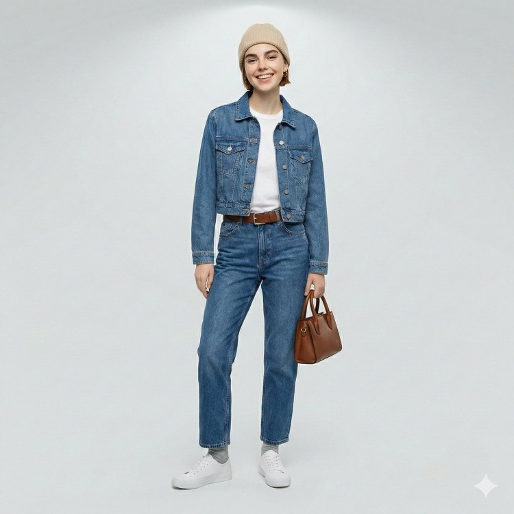 Exploded View Casual Outfit Fashion Infographic Prompt