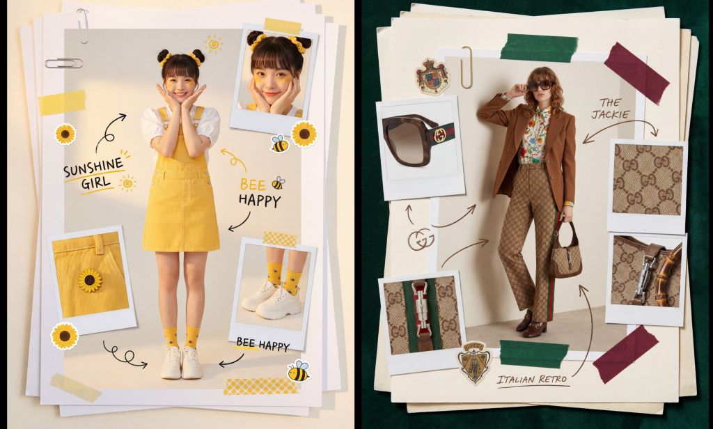 Fashion Scrapbook Page Prompt for Collage Style Full Body Looks