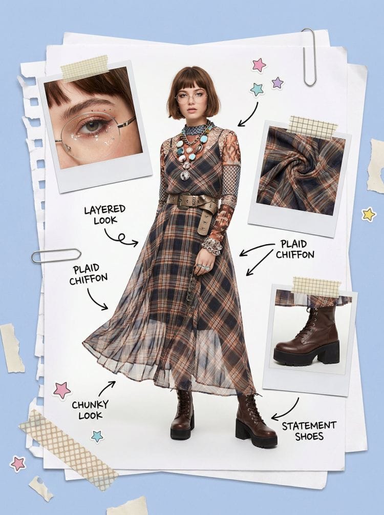 Fashion Scrapbook Page Prompt for Collage Style Full Body Looks
