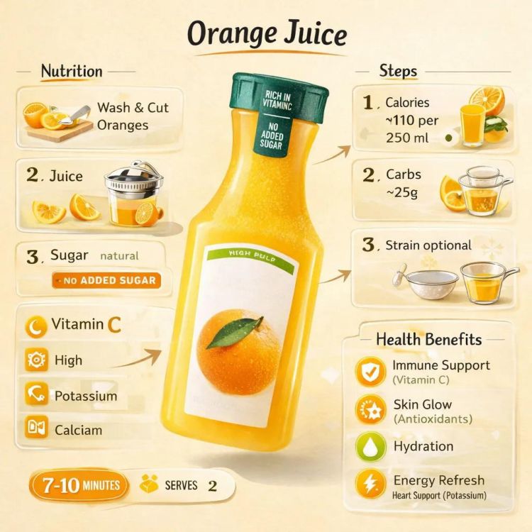 Drink Infographic Poster Prompt Template for AI Design