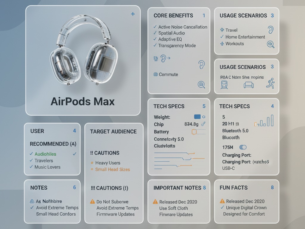 Bento Grid Product Display Prompt in Frosted Acrylic & Clear Glass Style