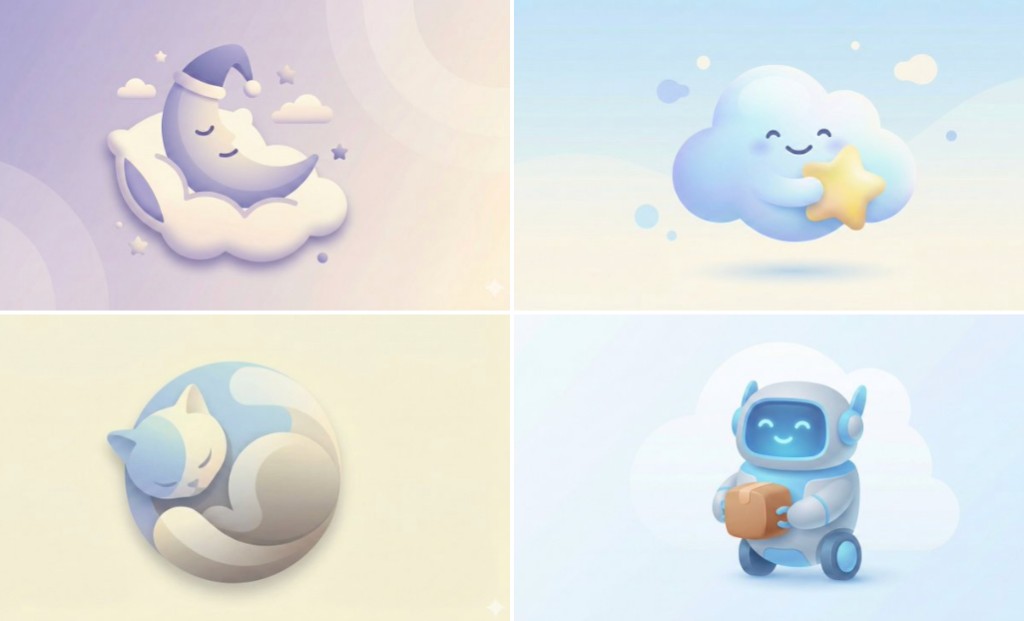 Soft UI Illustration Style: Rounded Shapes and Gentle Gradients