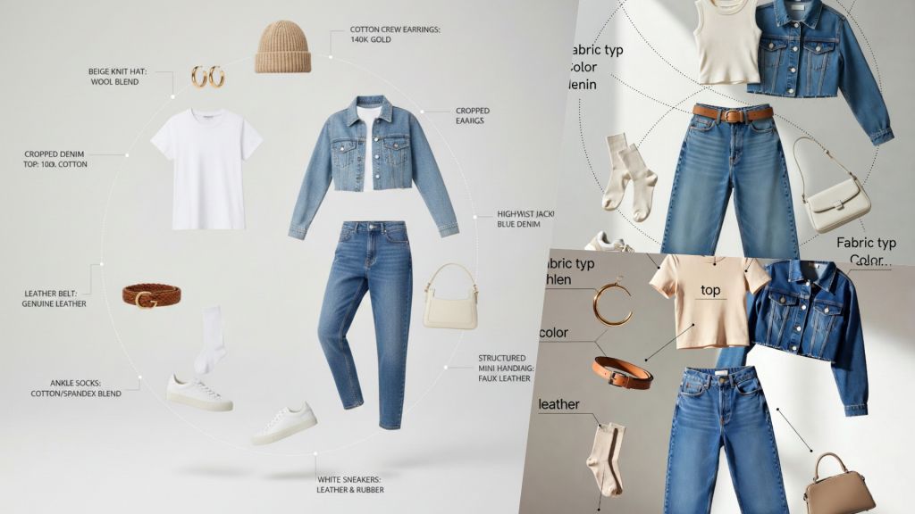 Exploded Outfit Infographic Prompt for Fashion Styling Visualization