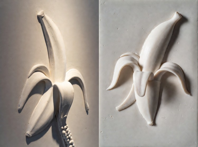 Plaster Relief Sculpture Image Prompt for Gallery-Style Artwork