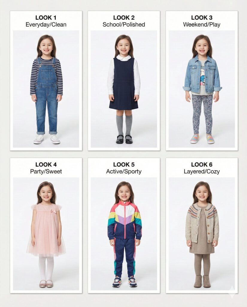 2026 Outfit Poster Design Prompts: AI automatically generates a 9:16 vertical poster and 6 styling cards