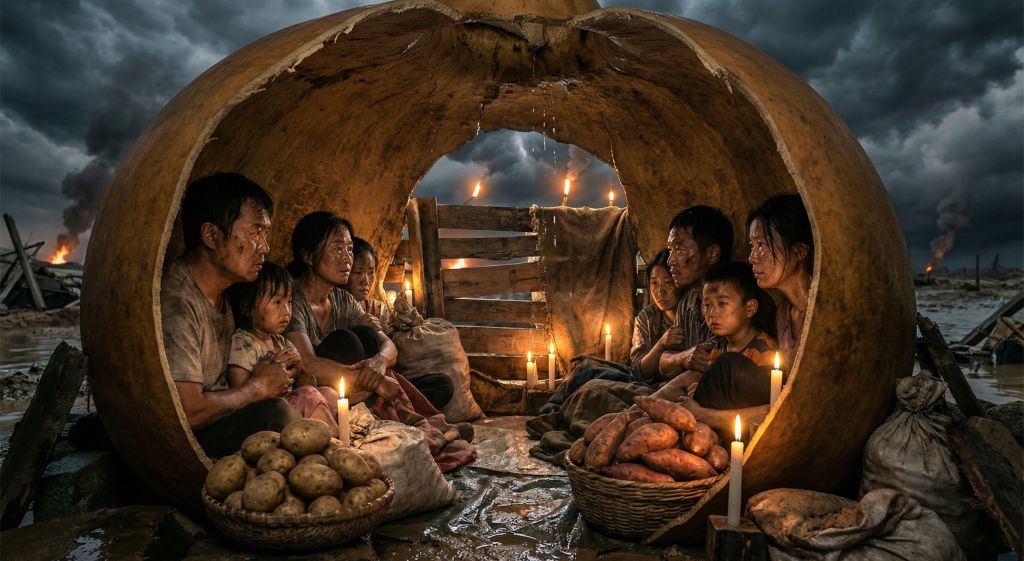 Ordinary Object as Refuge Prompt for Catastrophic Survival Scenes