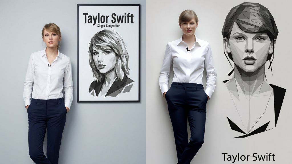 Celebrity Portrait Prompt: Generate a Full Body Portrait of Taylor Swift