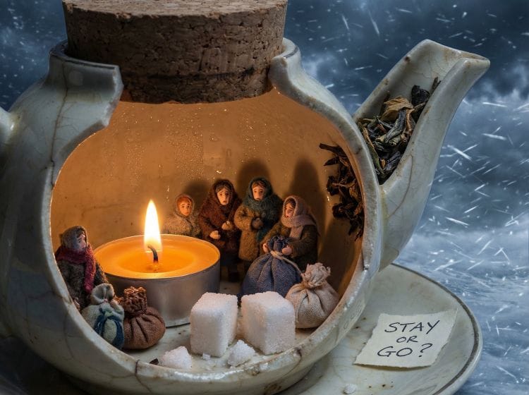 Ordinary Object as Refuge Prompt for Catastrophic Survival Scenes