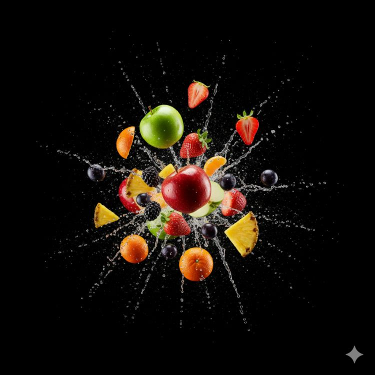 AI Fruit Splash Food Commercial Video Prompt