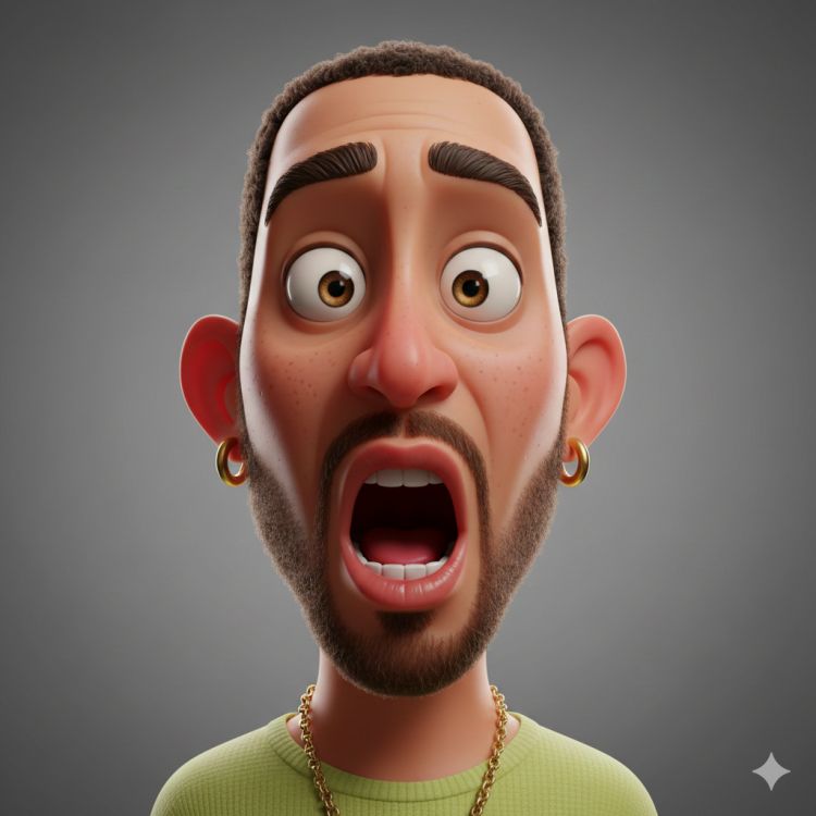 Hyper-Expressive 3D Cartoon Portrait Prompt: Pixar Style
