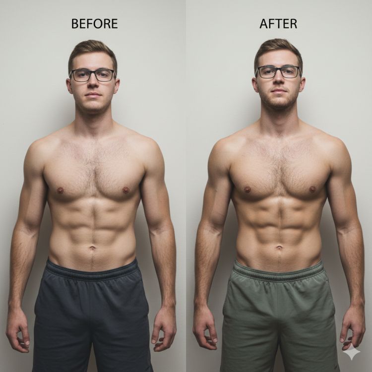AI Fitness Transformation Prompt: Realistic Before & After from Your Photo