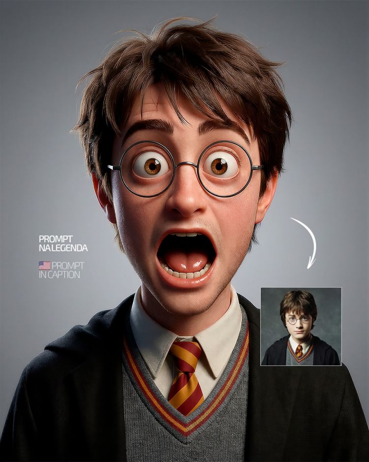 Hyper-Expressive 3D Cartoon Portrait Prompt: Pixar Style