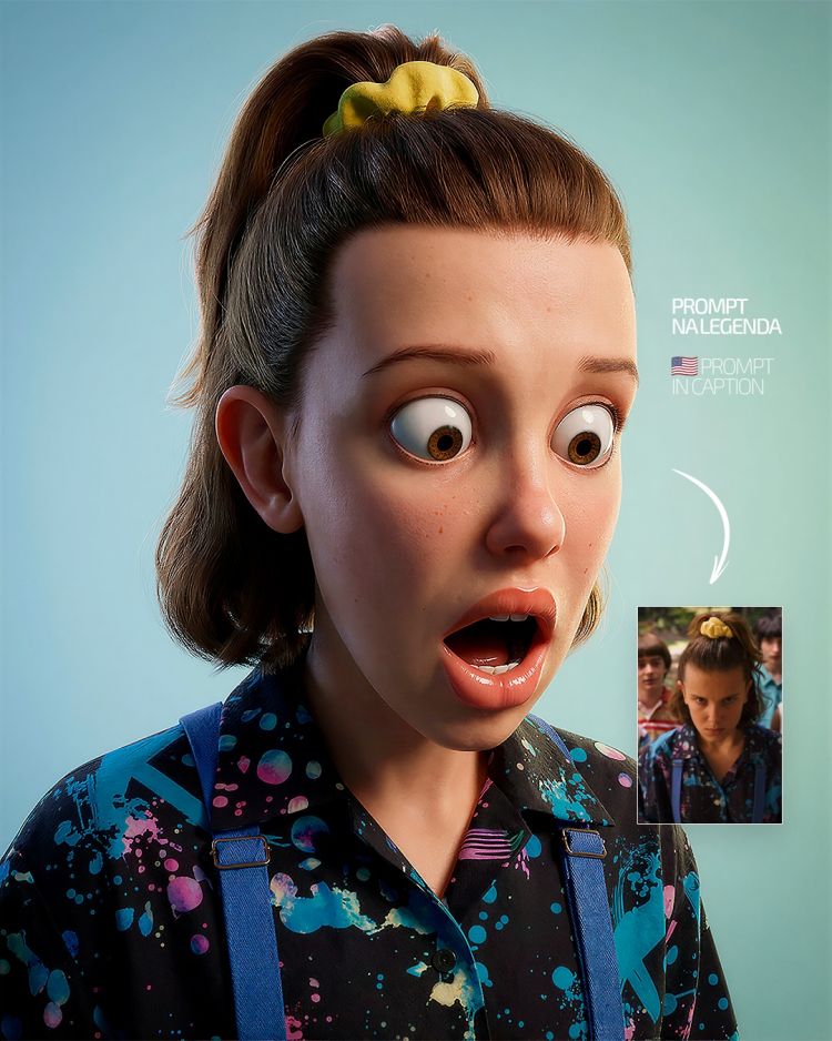 Hyper-Expressive 3D Cartoon Portrait Prompt: Pixar Style