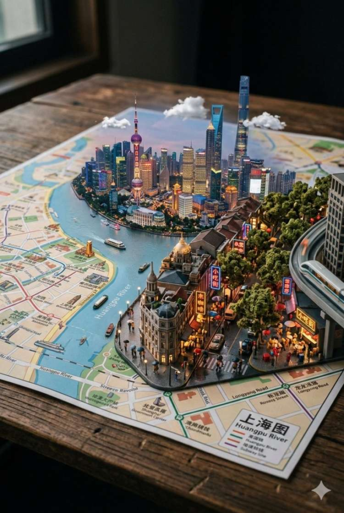 3D City Map Diorama: Miniature Urban World Architecture