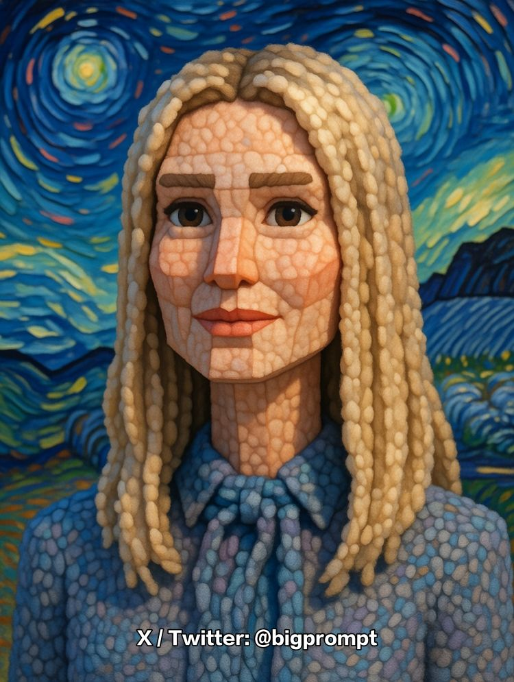 Voxel Portrait Prompt From a Reference Photo