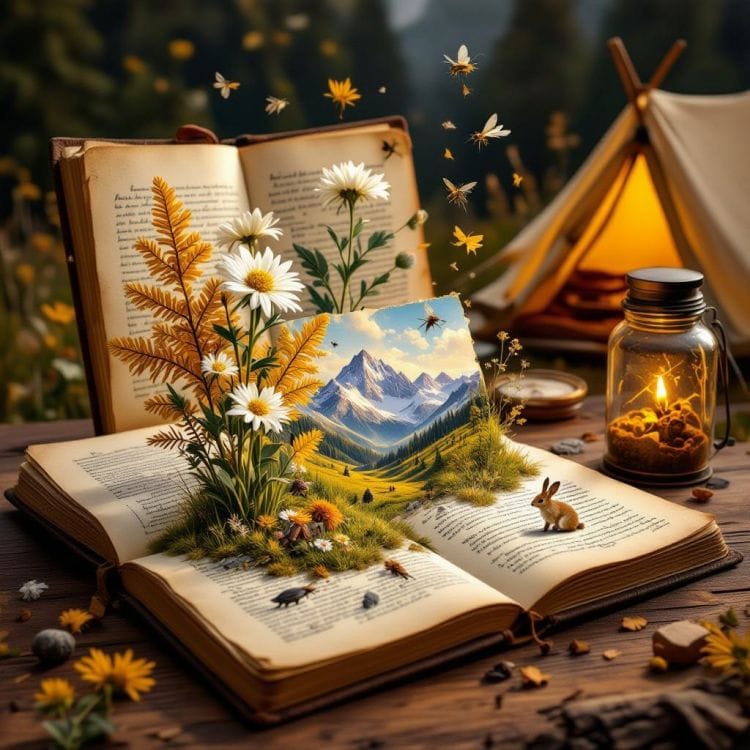 Naturalist Field Journal Prompt for Living Ecosystem Scenes