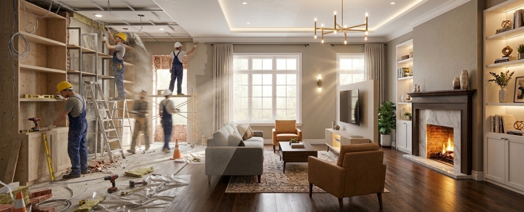 Two-Stage Structural Renovation Prompt for Interior Refurbishment