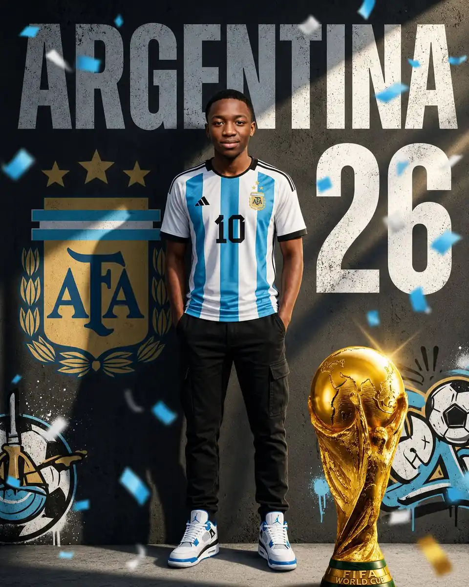 Argentina Poster Prompt for World Cup Fan Art