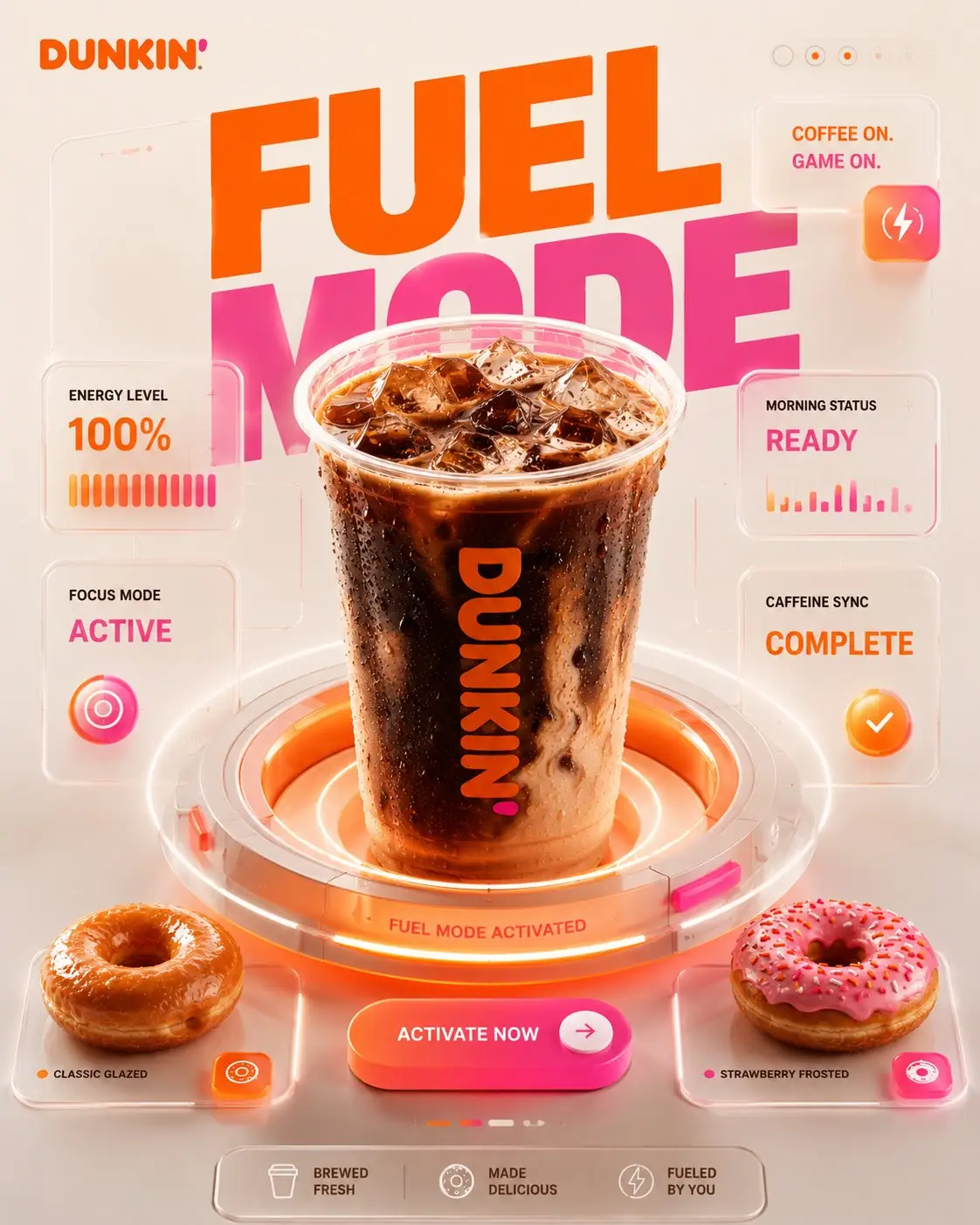Coffee Advertising Poster Prompt for Futuristic Brand Dashboard Campaigns
