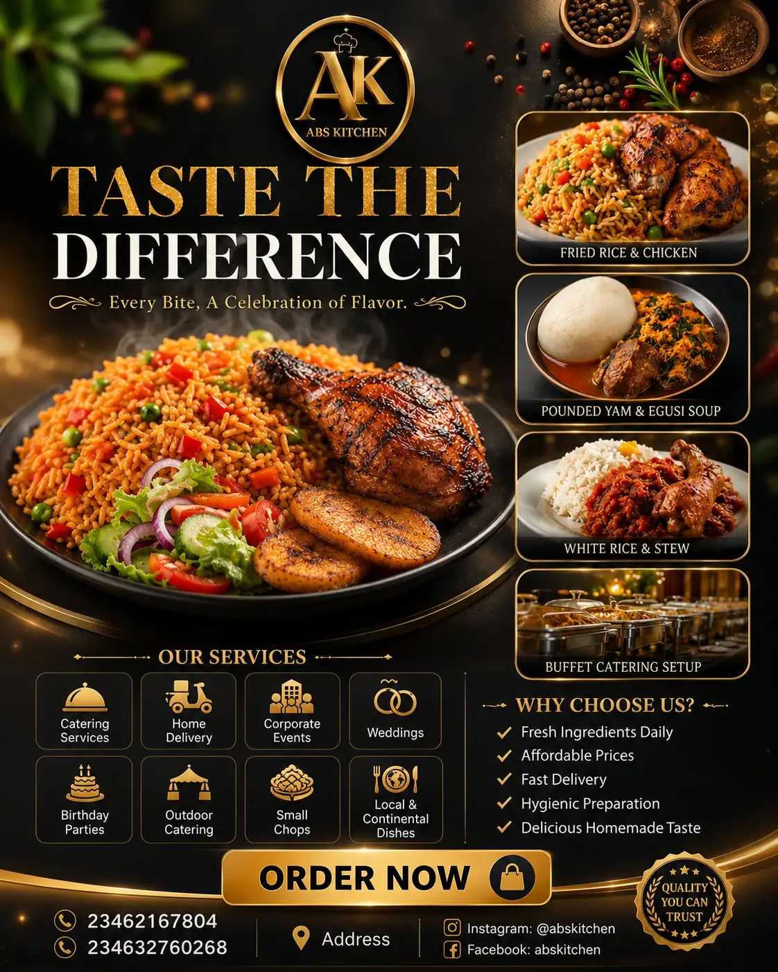 Restaurant Promotional Flyer Prompt Builds Luxury Food Ads